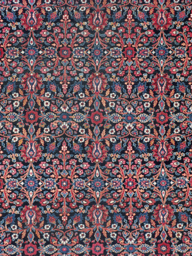 Vintage Persian Mashad Carpet, No.18203 - Gsblank