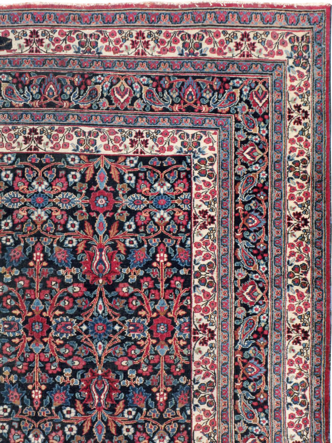 Vintage Persian Mashad Carpet, No.18203 - Gsblank