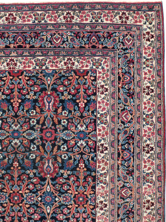 Vintage Persian Mashad Carpet, No.18203 - Gsblank