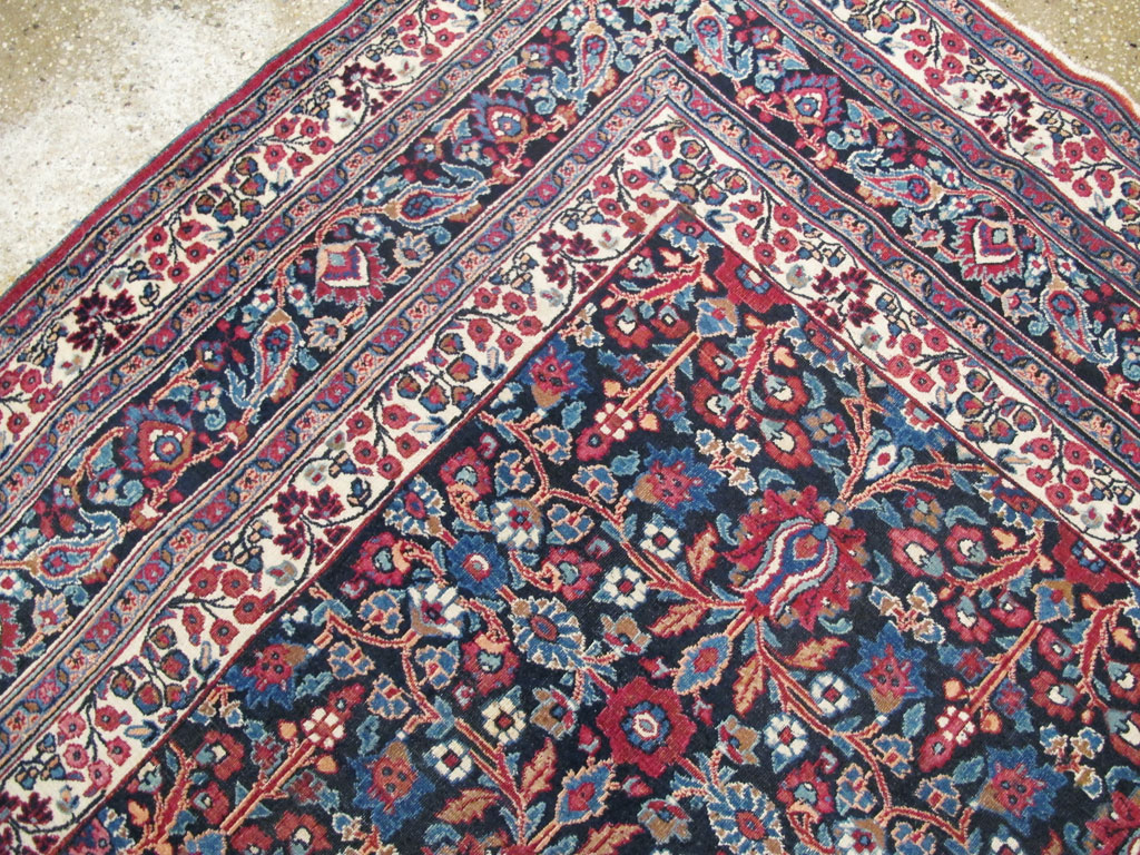 Vintage Persian Mashad Carpet, No.18203 - Gsblank