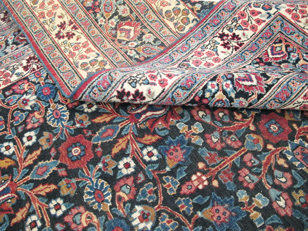 Vintage Persian Mashad Carpet, No.18203 - Gsblank