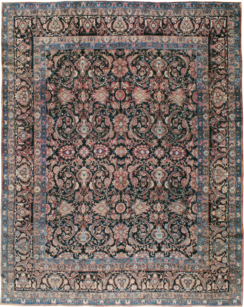 Antique Lavar Kerman Carpet, No.18208 - Gsblank