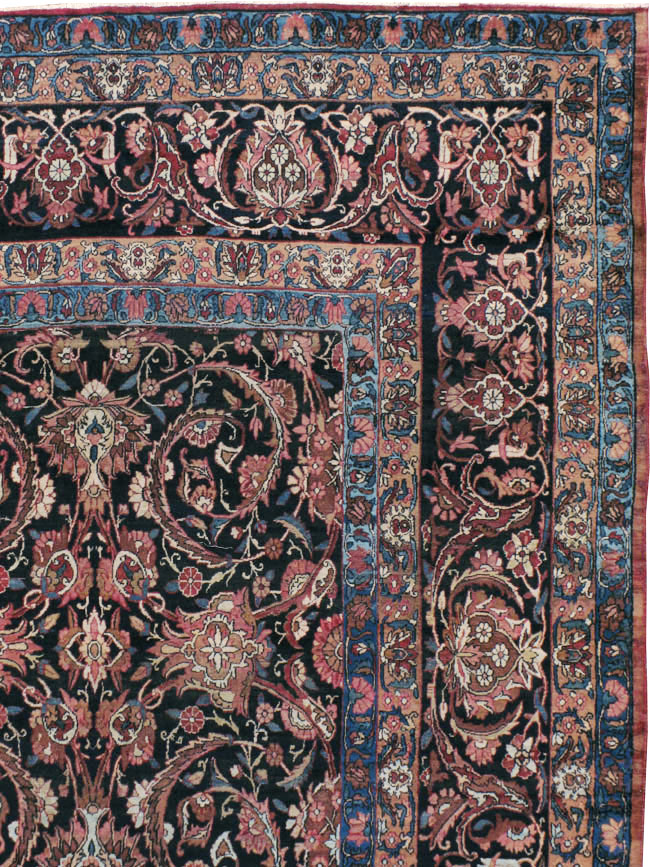 Antique Lavar Kerman Carpet, No.18208 - Gsblank
