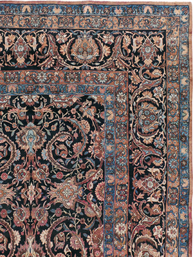 Antique Lavar Kerman Carpet, No.18208 - Gsblank