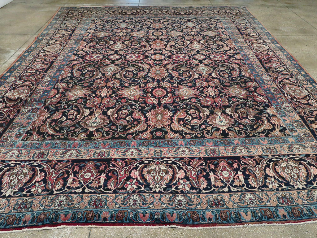 Antique Lavar Kerman Carpet, No.18208 - Gsblank