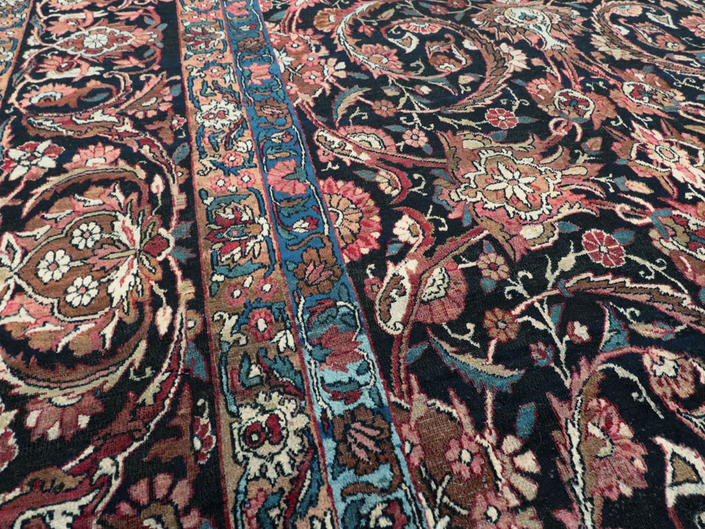 Antique Lavar Kerman Carpet, No.18208 - Gsblank