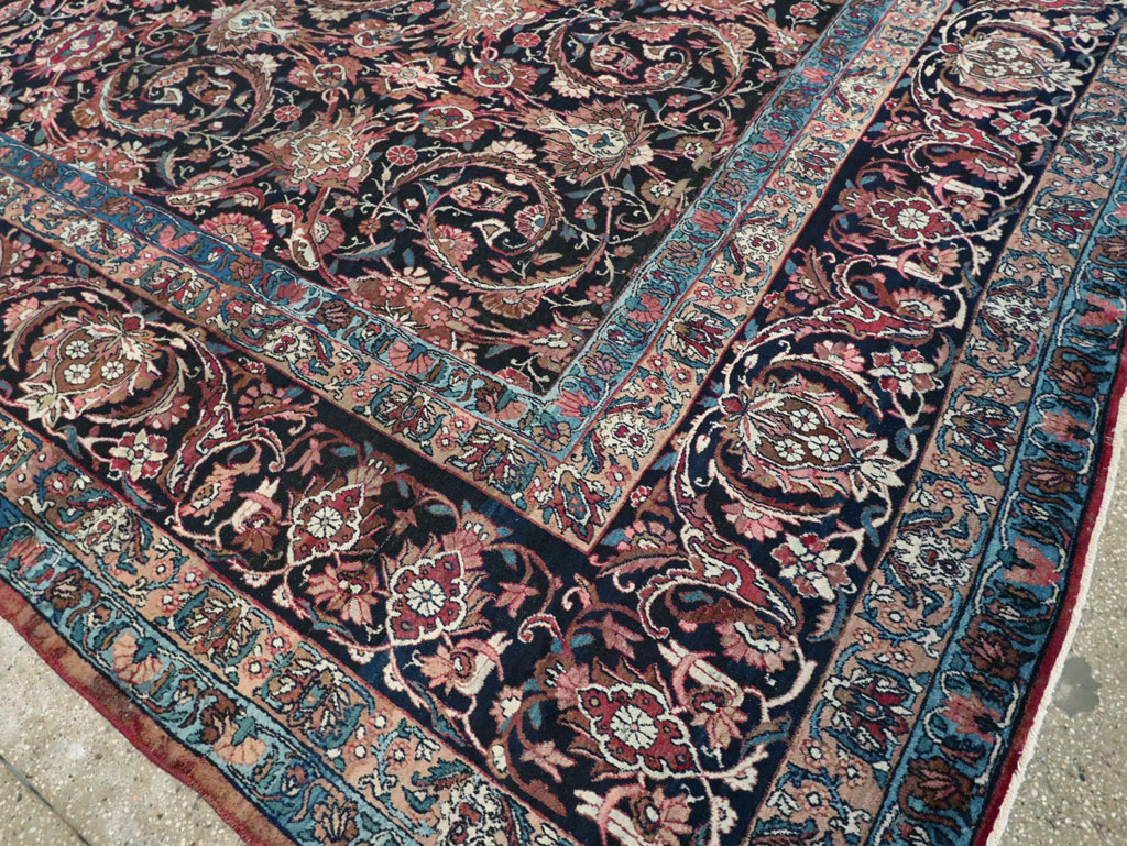 Antique Lavar Kerman Carpet, No.18208 - Gsblank