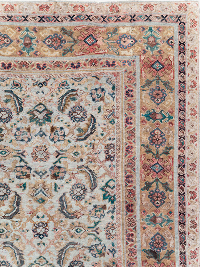 Vintage Persian Mahal Small Room Size Carpet, No.18221 - Gsblank