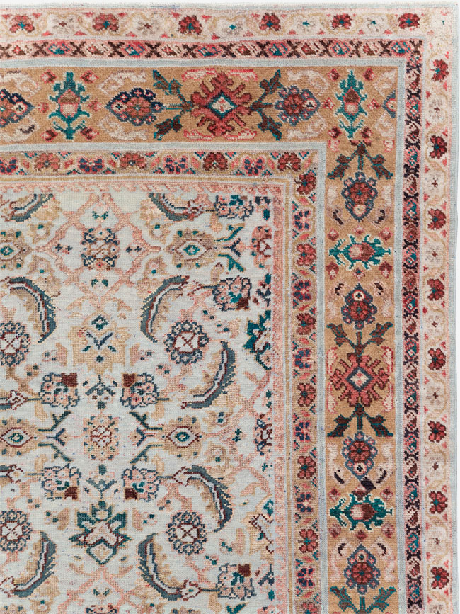 Vintage Persian Mahal Small Room Size Carpet, No.18221 - Gsblank