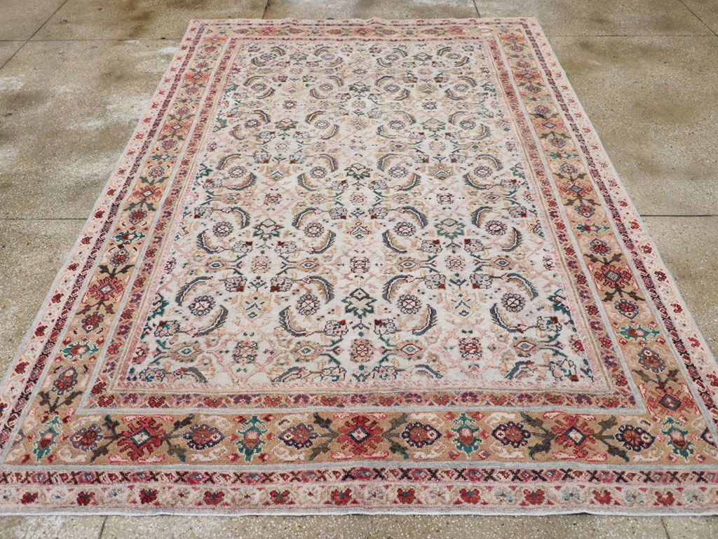 Vintage Persian Mahal Small Room Size Carpet, No.18221 - Gsblank