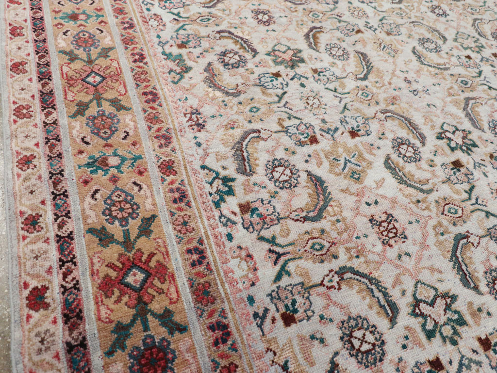 Vintage Persian Mahal Small Room Size Carpet, No.18221 - Gsblank