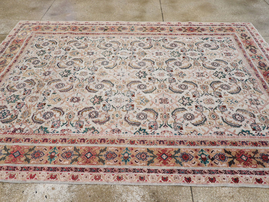 Vintage Persian Mahal Small Room Size Carpet, No.18221 - Gsblank