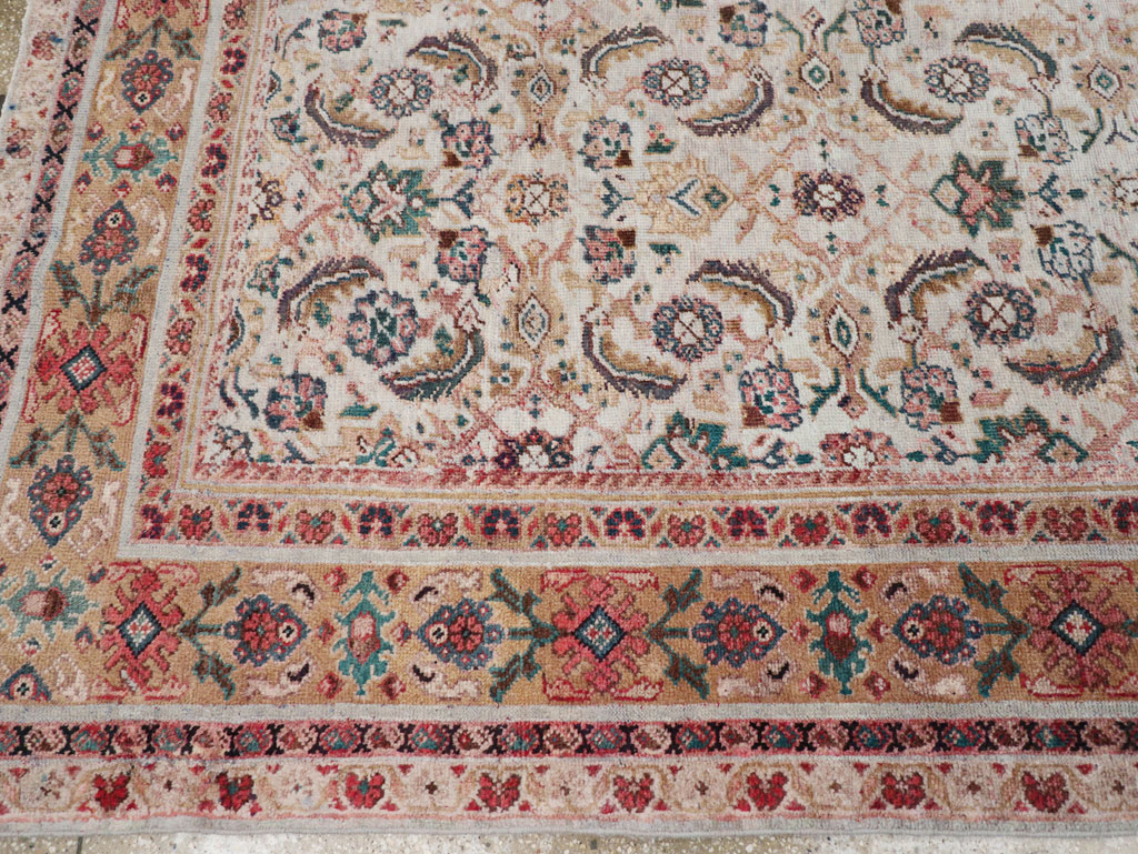Vintage Persian Mahal Small Room Size Carpet, No.18221 - Gsblank