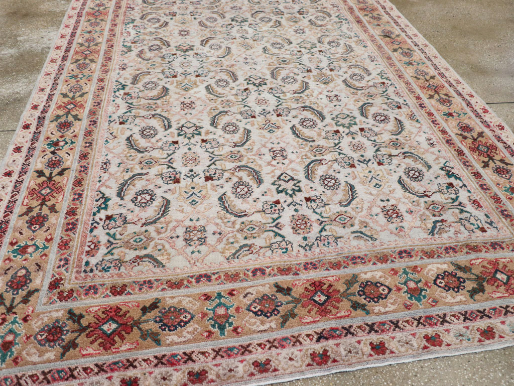 Vintage Persian Mahal Small Room Size Carpet, No.18221 - Gsblank
