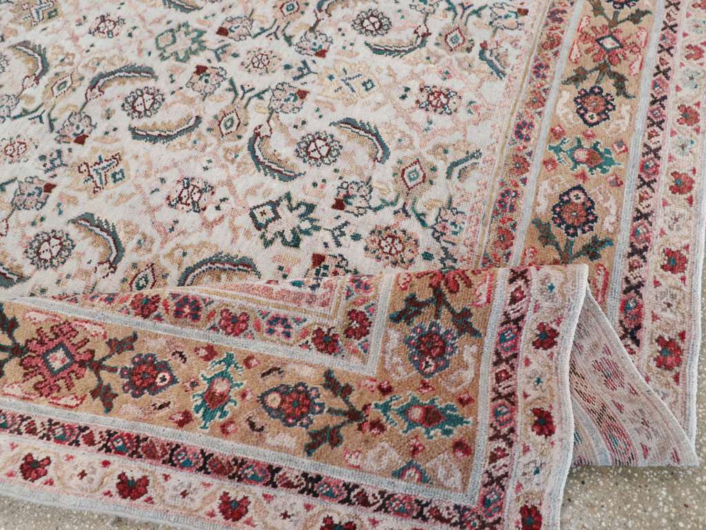 Vintage Persian Mahal Small Room Size Carpet, No.18221 - Gsblank