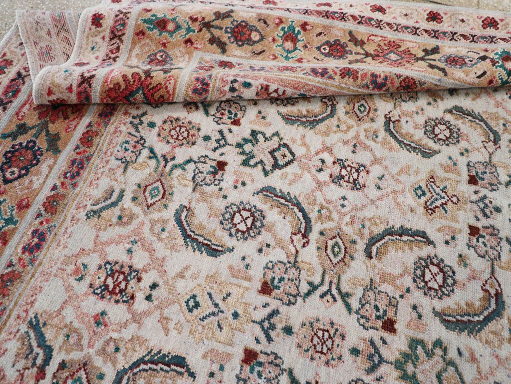 Vintage Persian Mahal Small Room Size Carpet, No.18221 - Gsblank