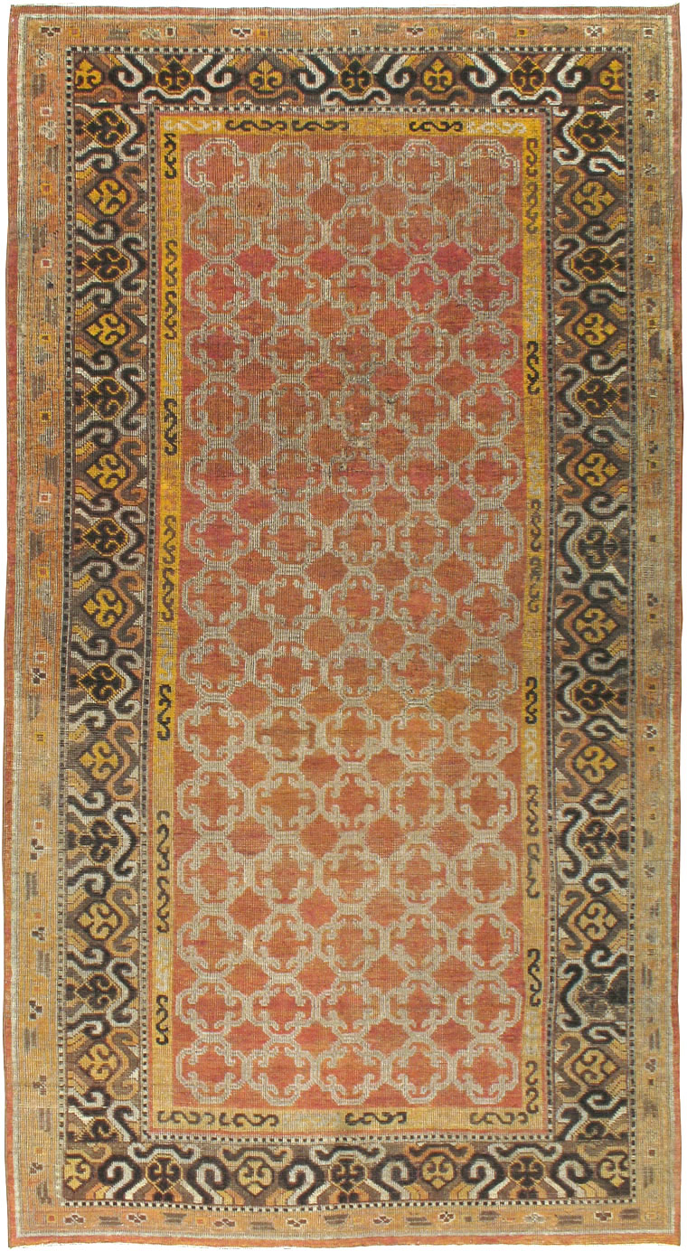 Vintage East Turkestan Khotan Carpet, No.18229 - Gsblank