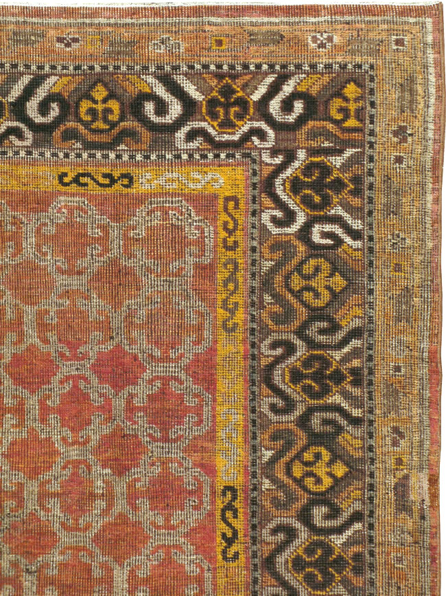 Vintage East Turkestan Khotan Carpet, No.18229 - Gsblank