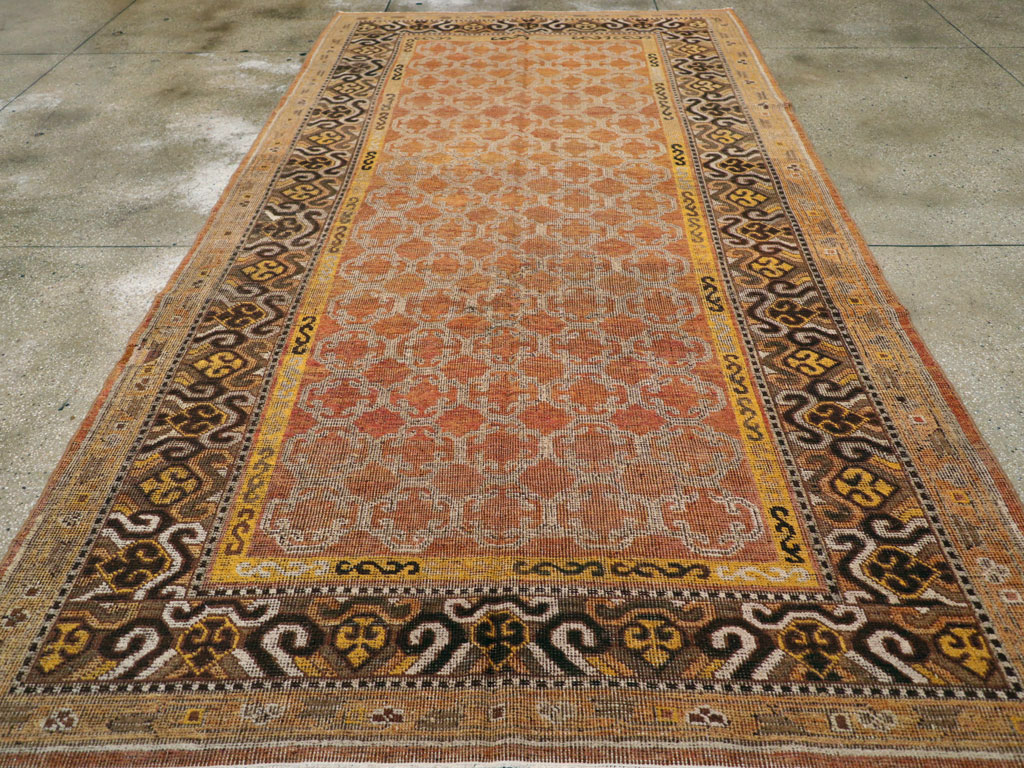 Vintage East Turkestan Khotan Carpet, No.18229 - Gsblank