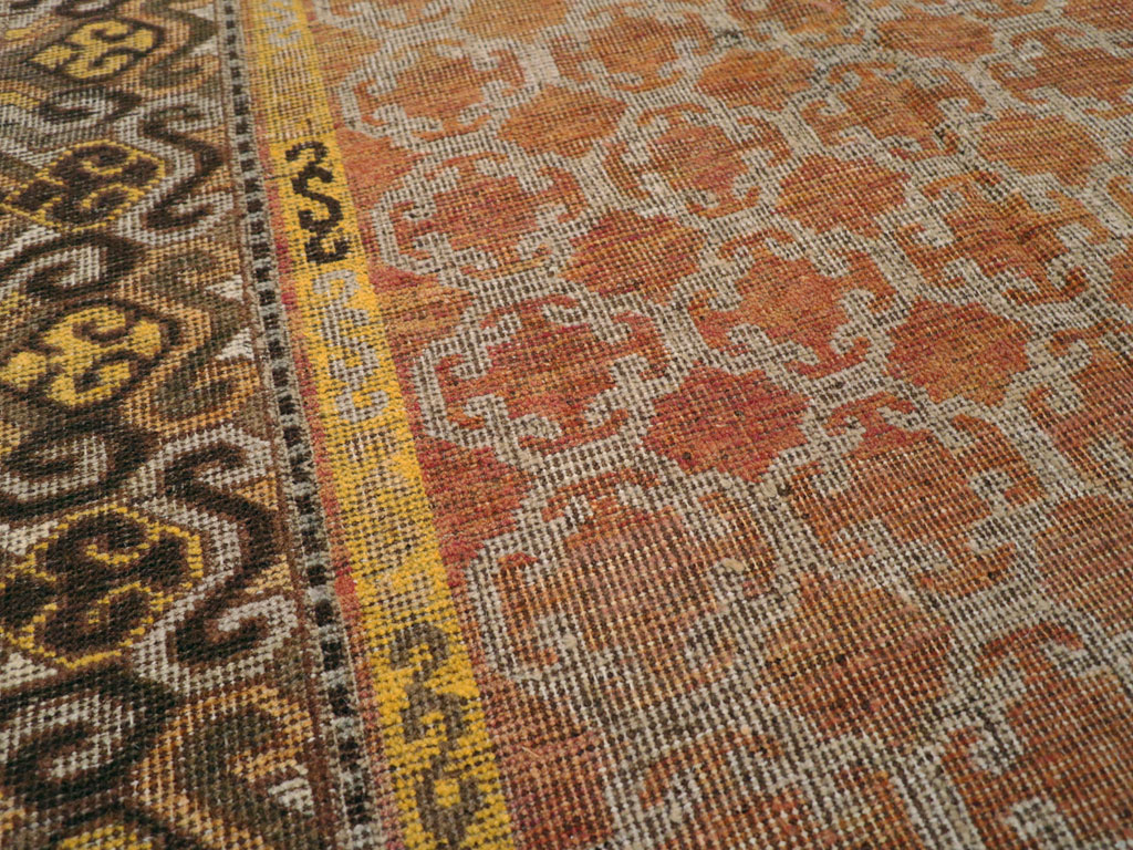 Vintage East Turkestan Khotan Carpet, No.18229 - Gsblank