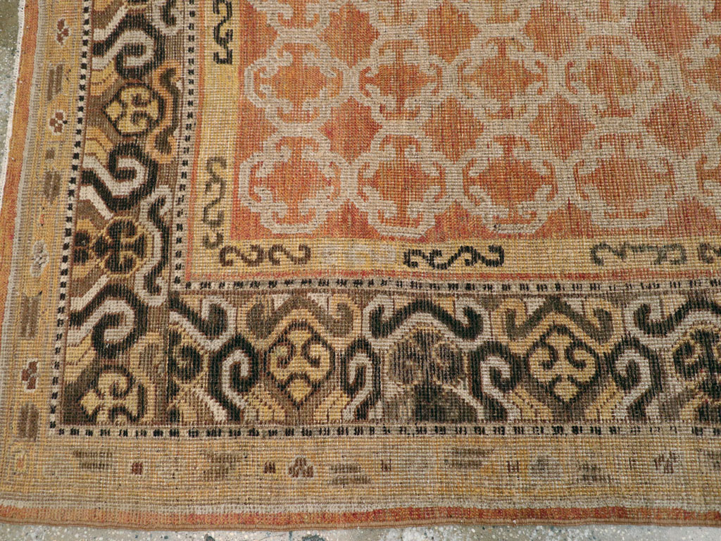 Vintage East Turkestan Khotan Carpet, No.18229 - Gsblank