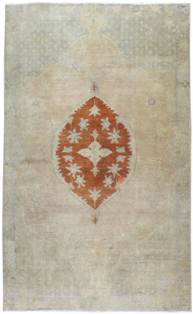Vintage Turkish Oushak Rug, No.18266 - Gsblank