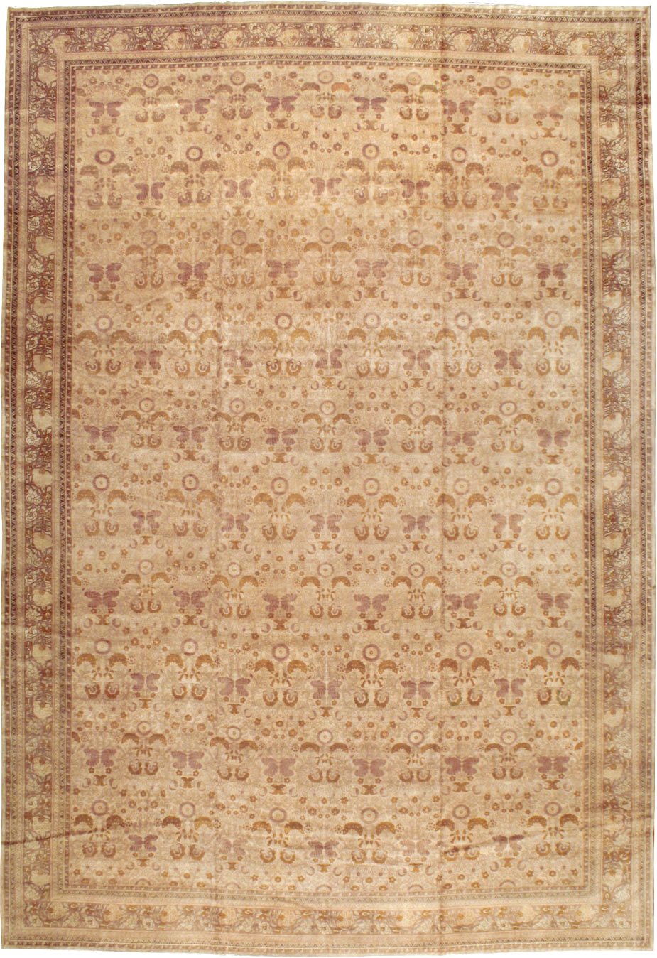 Antique Persian Tabriz Carpet, No.18268 - Gsblank