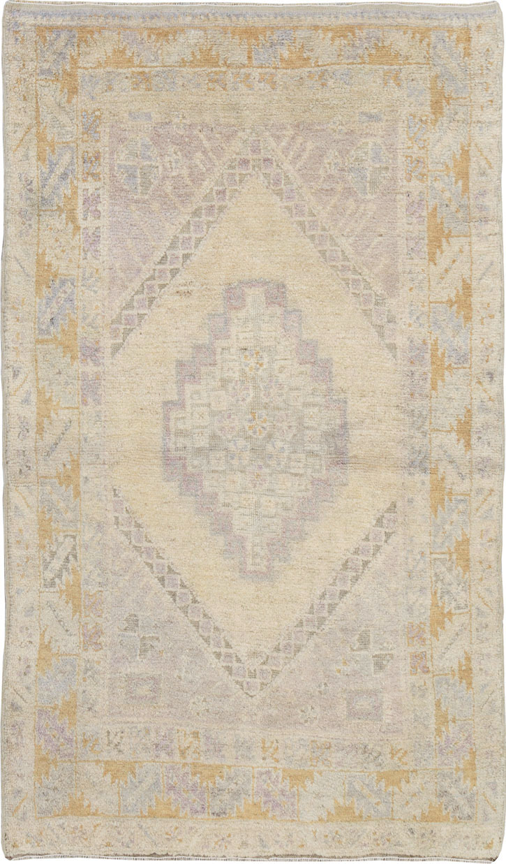 Vintage Turkish Oushak Rug, No.18319 - Gsblank