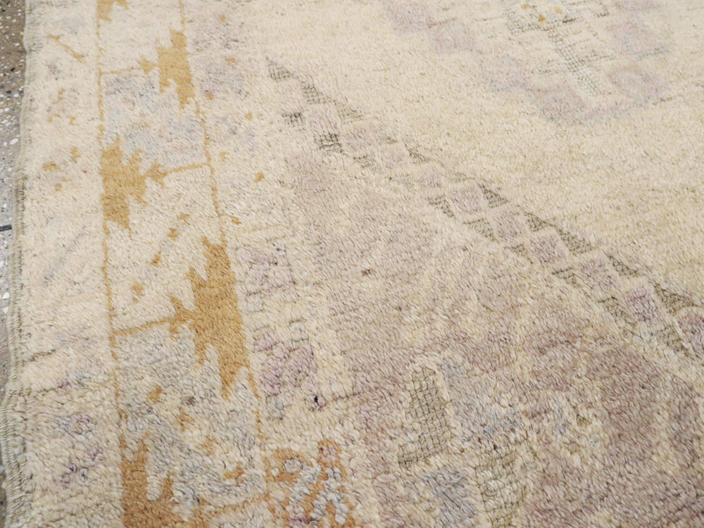 Vintage Turkish Oushak Rug, No.18319 - Gsblank