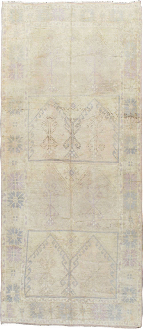 Vintage Turkish Oushak Rug, No.18326 - Gsblank