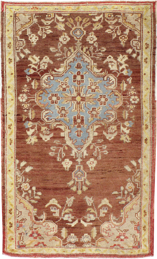 Vintage Turkish Oushak Rug, No.18329 - Gsblank