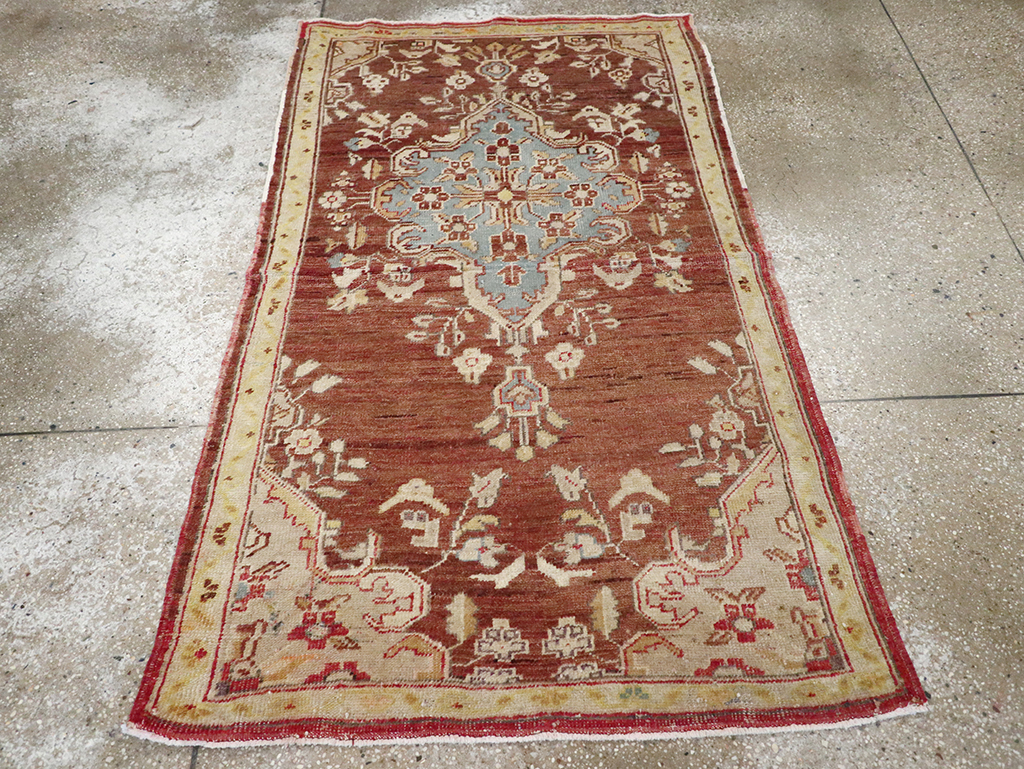 Vintage Turkish Oushak Rug, No.18329 - Gsblank