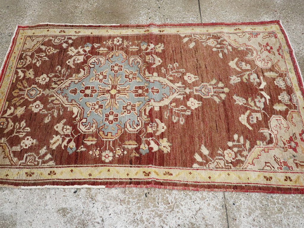 Vintage Turkish Oushak Rug, No.18329 - Gsblank