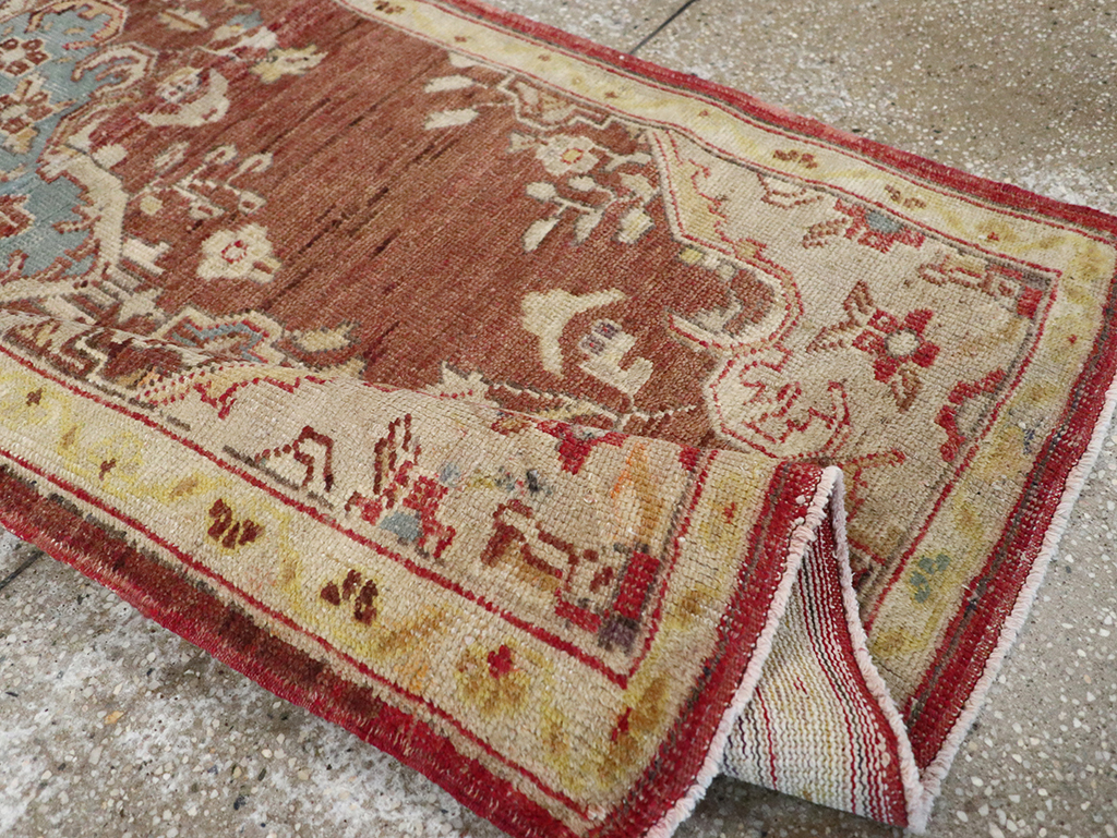 Vintage Turkish Oushak Rug, No.18329 - Gsblank