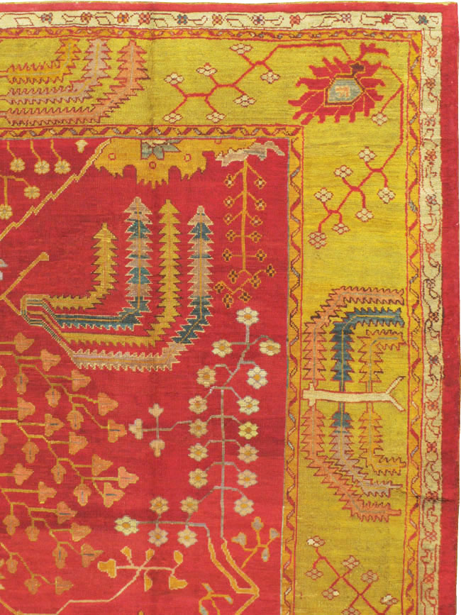 Antique Turkish Oushak Carpet, No.18352 - Gsblank