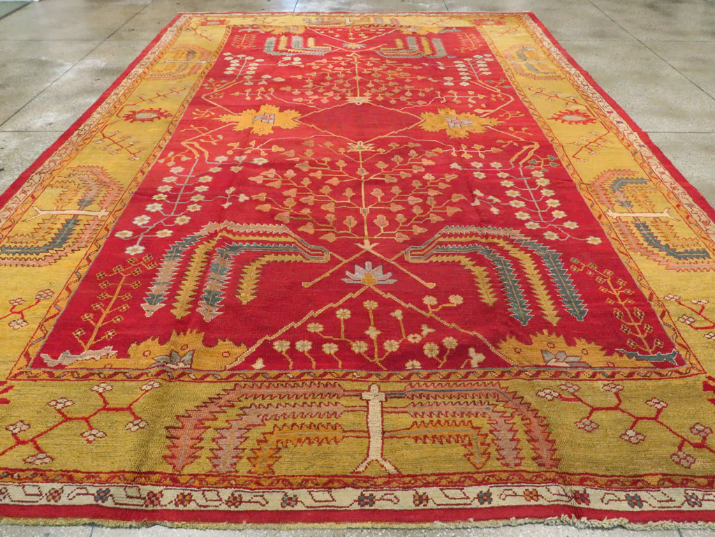 Antique Turkish Oushak Carpet, No.18352 - Gsblank
