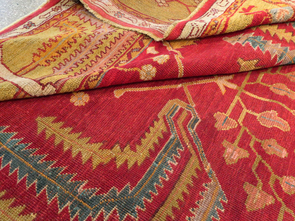 Antique Turkish Oushak Carpet, No.18352 - Gsblank