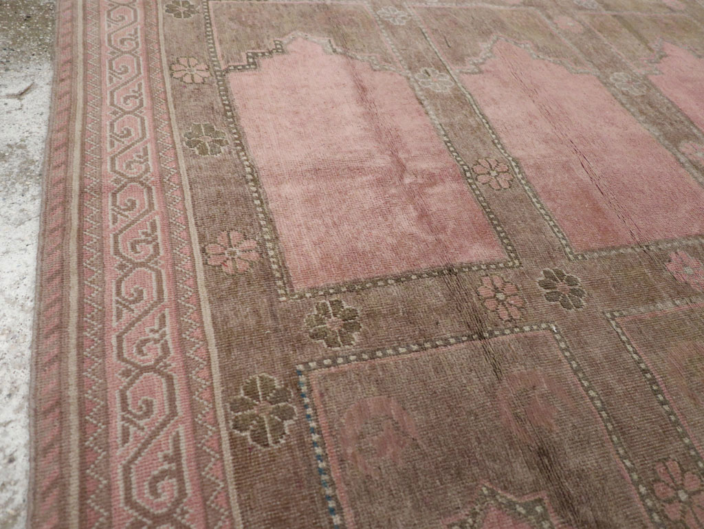 Vintage East Turkestan Khotan Accent Carpet, No.18360 - Gsblank
