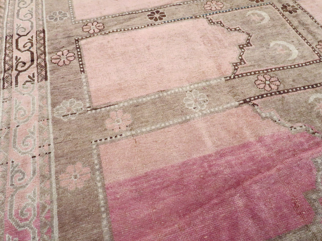 Antique East Turkestan Khotan Saph Carpet, No.18360 - Gsblank