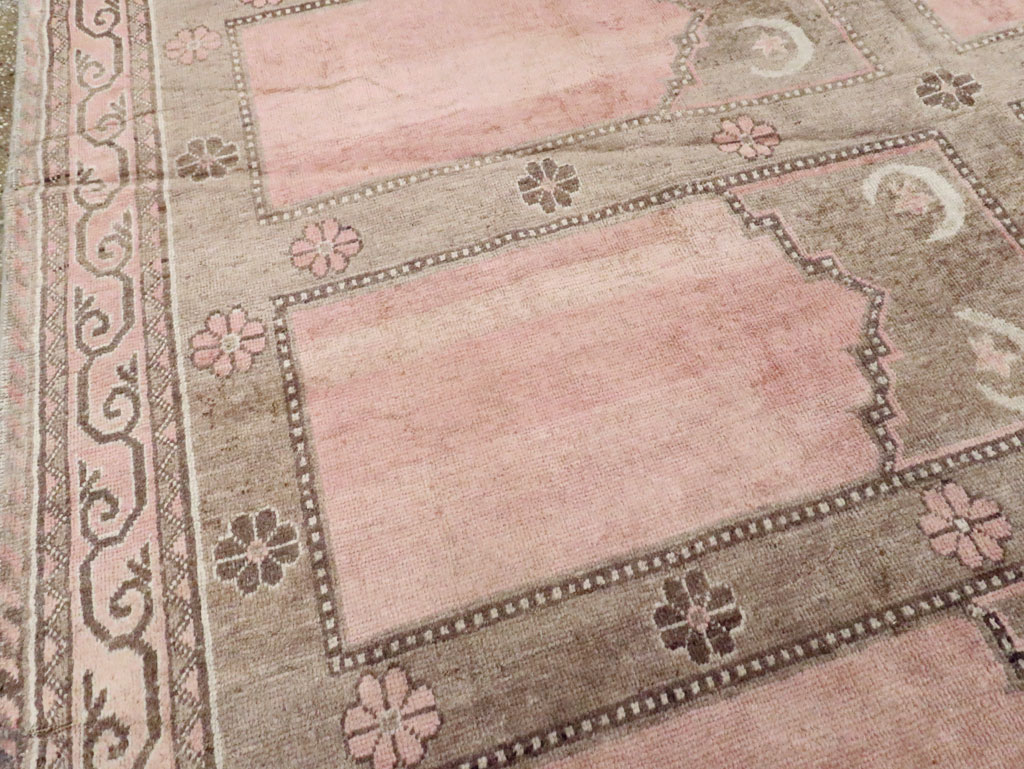 Antique East Turkestan Khotan Saph Carpet, No.18360 - Gsblank