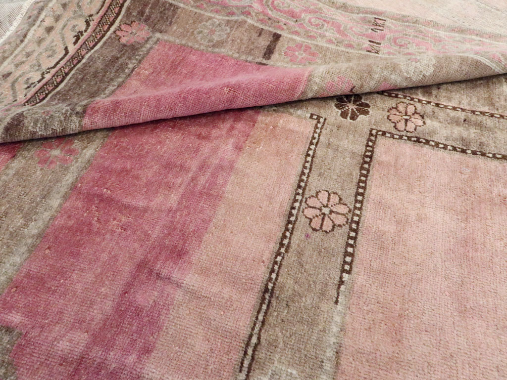 Antique East Turkestan Khotan Saph Carpet, No.18360 - Gsblank