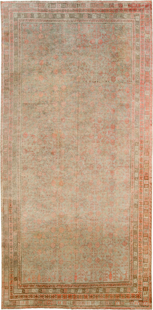 Vintage East Turkestan Khotan Gallery Carpet, No.18374 - Gsblank