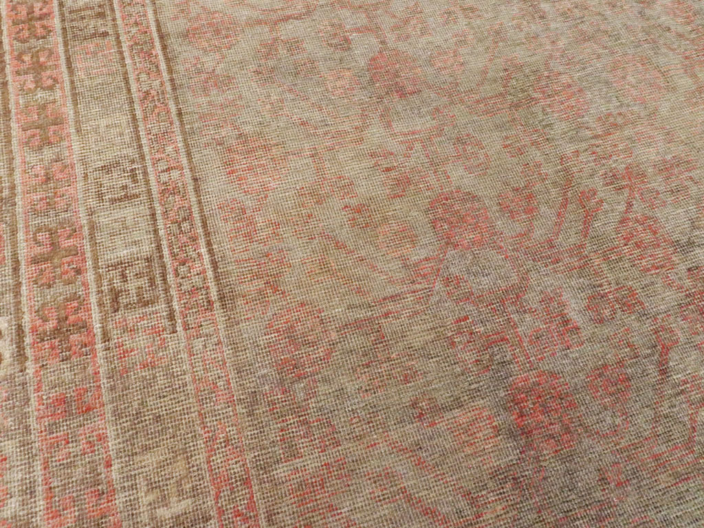 Vintage East Turkestan Khotan Carpet, No.18374 - Gsblank
