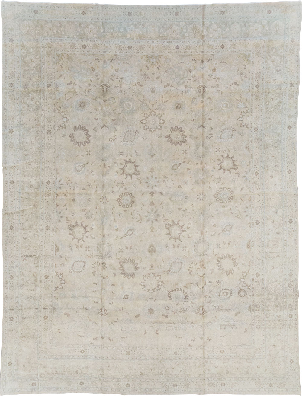 Vintage Persian Tabriz Large Room Size Carpet, No.18381 - Gsblank