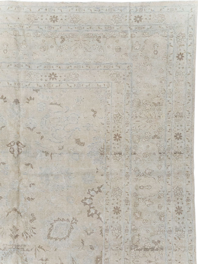 Vintage Persian Tabriz Large Room Size Carpet, No.18381 - Gsblank