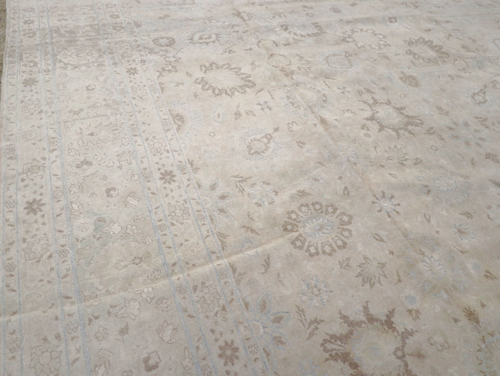 Vintage Persian Tabriz Large Room Size Carpet, No.18381 - Gsblank