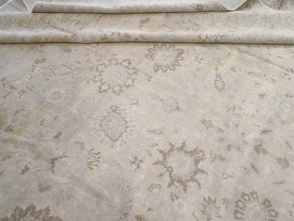 Vintage Persian Tabriz Large Room Size Carpet, No.18381 - Gsblank