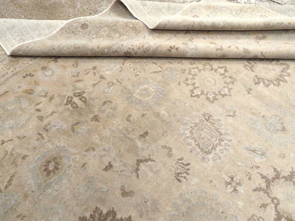 Vintage Persian Tabriz Large Room Size Carpet, No.18381 - Gsblank