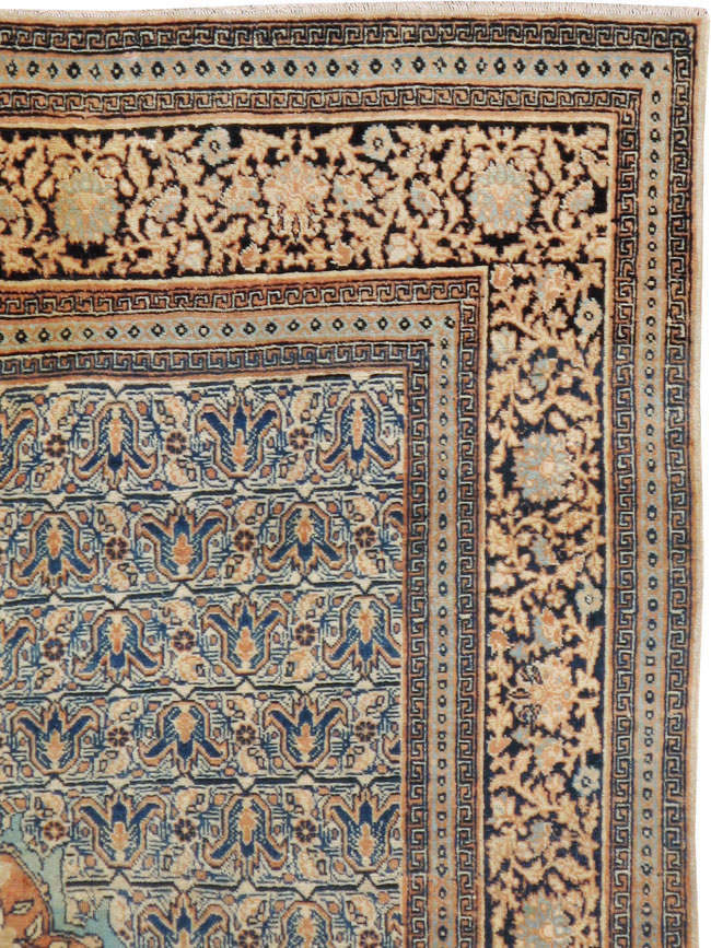 Antique Persian Tabriz Hagi Jalili Rug, No.18384 - Gsblank
