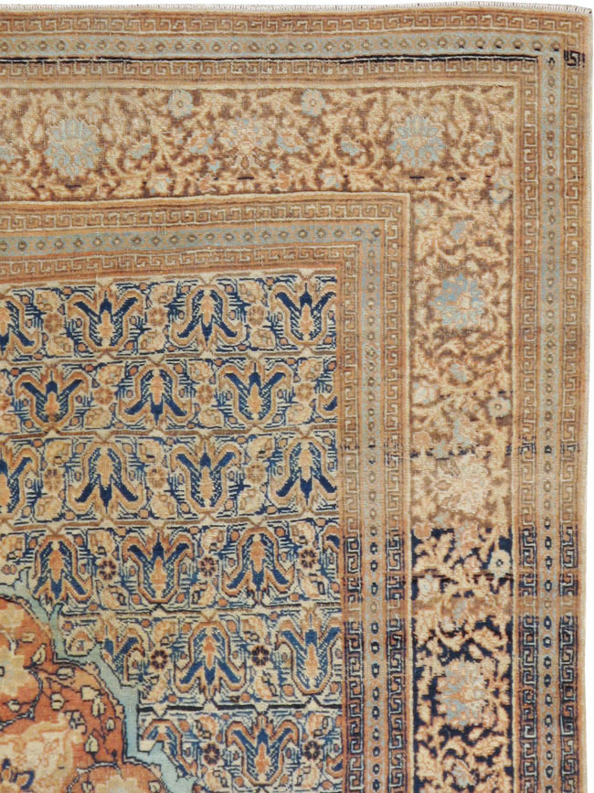 Antique Persian Tabriz Hagi Jalili Rug, No.18384 - Gsblank